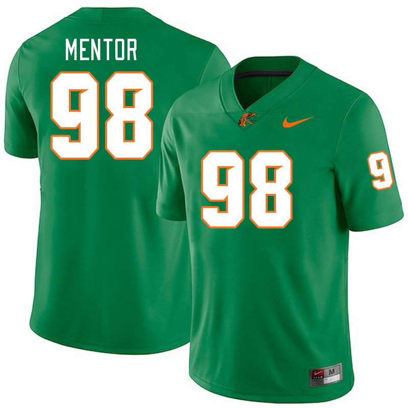 Men-Youth #98 Stanley Mentor Florida A&M Rattlers 2023 College Football Jerseys Stitched-Green
